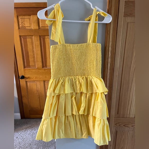 Yellow Ruffle Dress - Picture 2 of 3